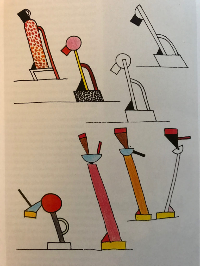 Ettore Sottsass "Tahiti" Lamp by Memphis Group, Milano 1981
