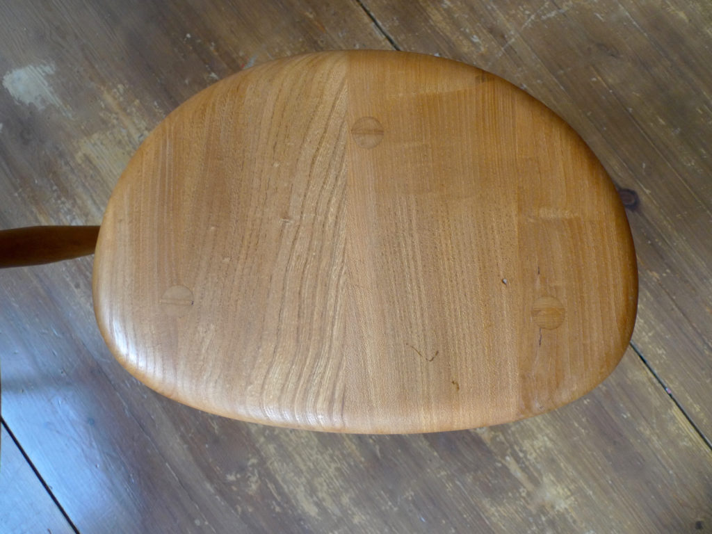 Ercol Model #354 Elm Windsor Range "Pebble" Tables, c. 1960s