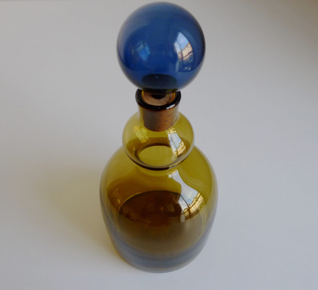 Kaj Franck, Nuutajarvi Notsjo Signed “KF 503” Carafe Bottle Decanter, 1963