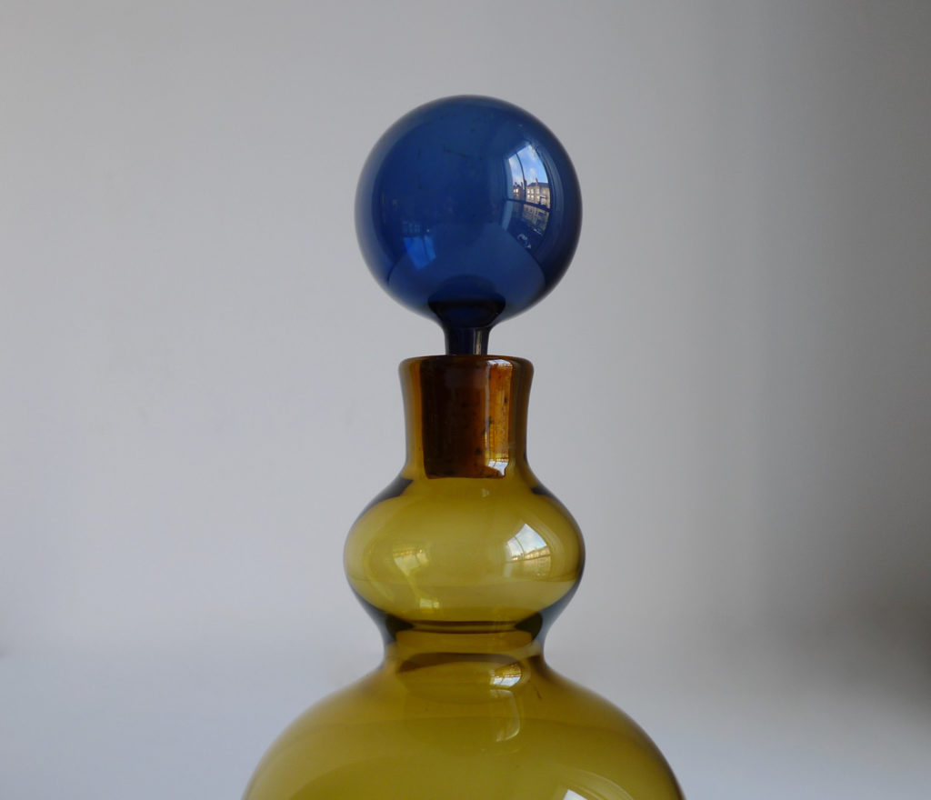 Kaj Franck, Nuutajarvi Notsjo Signed “KF 503” Carafe Bottle Decanter, 1963