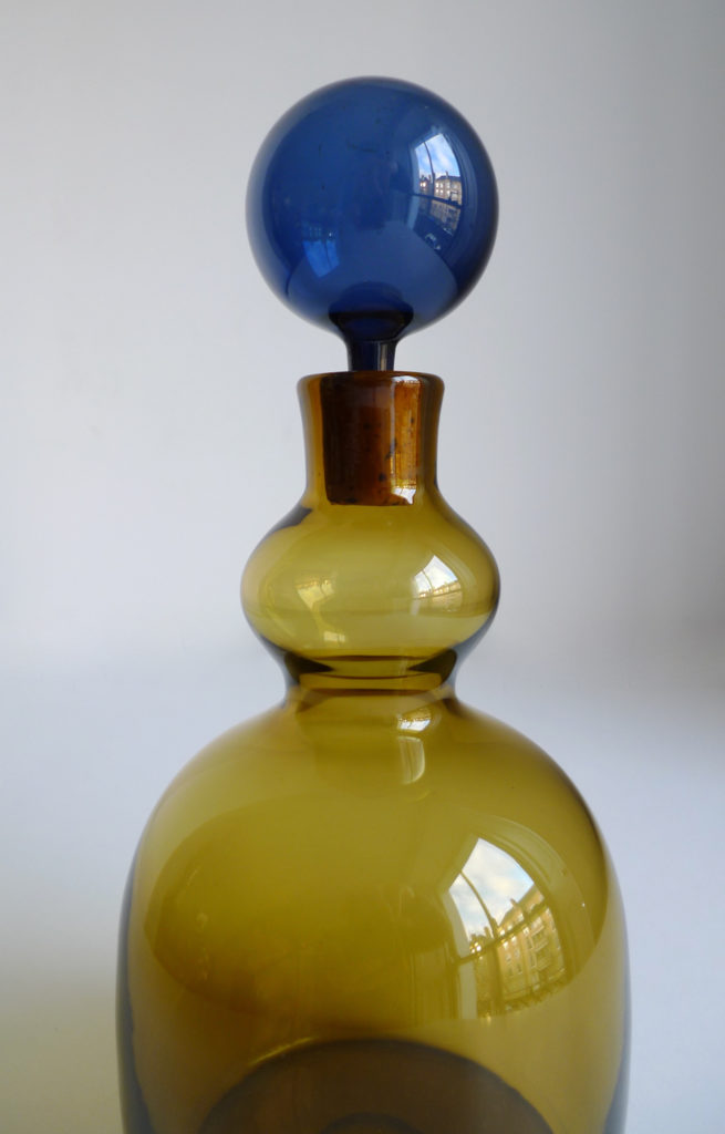 Kaj Franck, Nuutajarvi Notsjo Signed “KF 503” Carafe Bottle Decanter, 1963