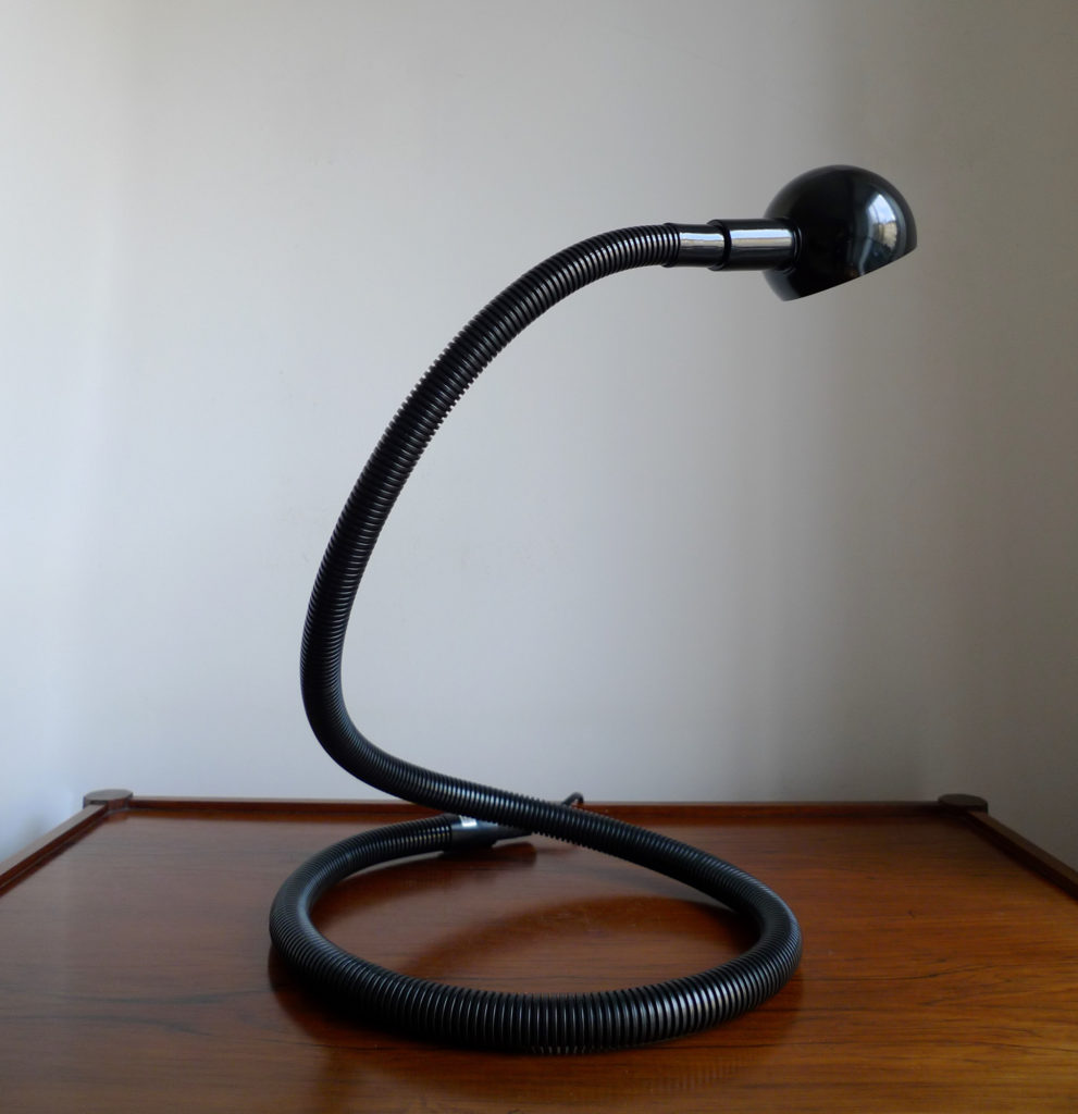 Isao Hosoe "Hebi" Table Lamp by Valenti Luce, Italy 1972