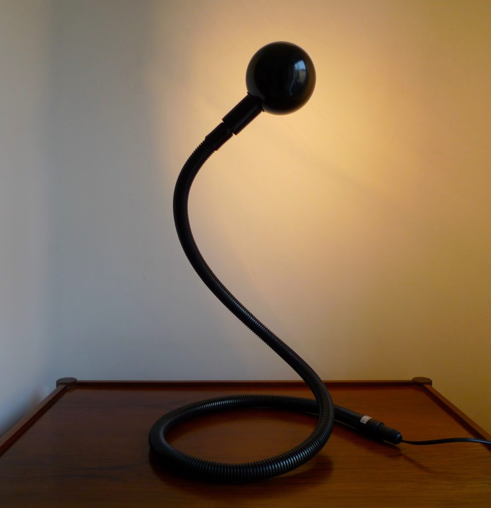 Isao Hosoe "Hebi" Table Lamp by Valenti Luce, Italy 1972