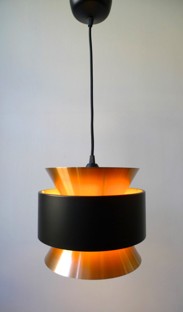 Danish Mid-Century Copper Ceiling Pendant Light, 1960s