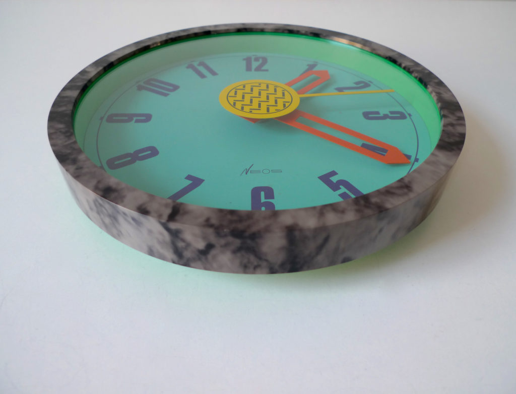 Postmodern Wall Clock by Du Pasquier & Sowden for Neos - Lorenz, 1988