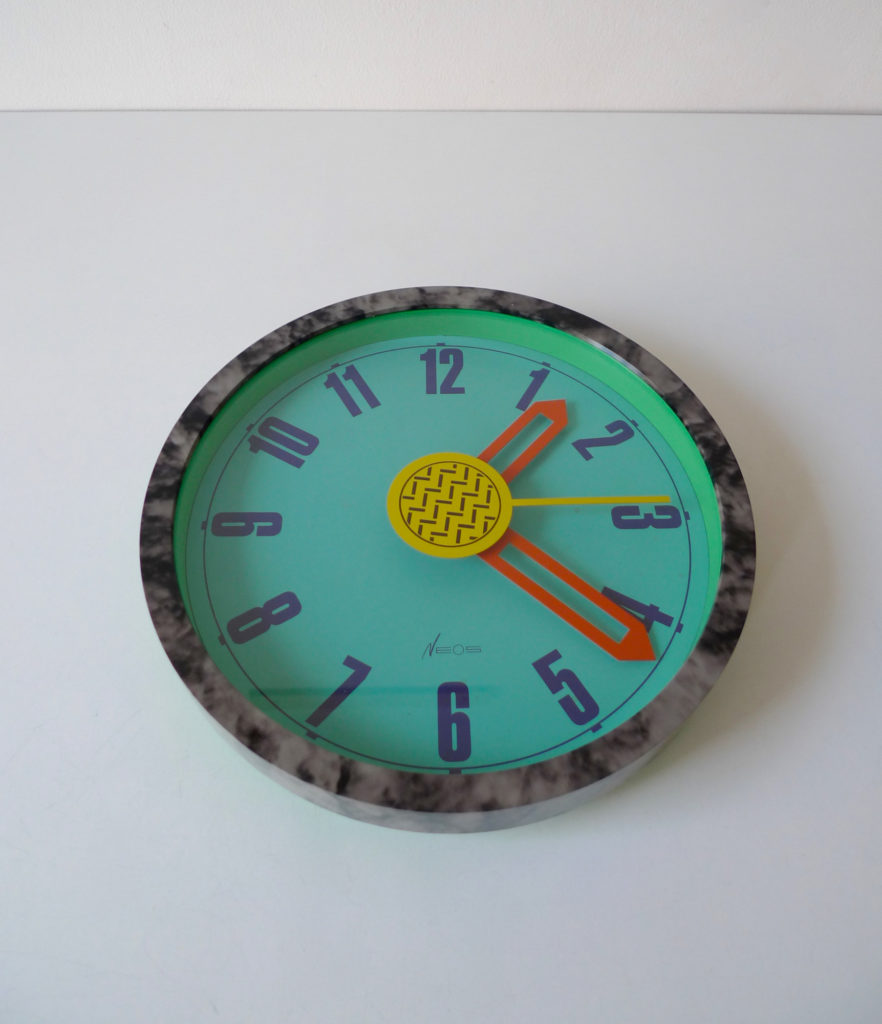 Postmodern Wall Clock by Du Pasquier & Sowden for Neos - Lorenz, 1988