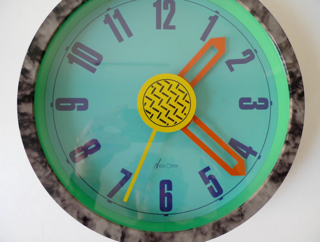 Postmodern Wall Clock by Du Pasquier & Sowden for Neos - Lorenz, 1988