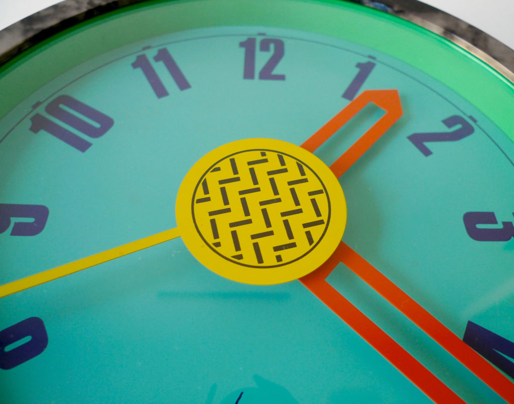 Postmodern Wall Clock by Du Pasquier & Sowden for Neos - Lorenz, 1988