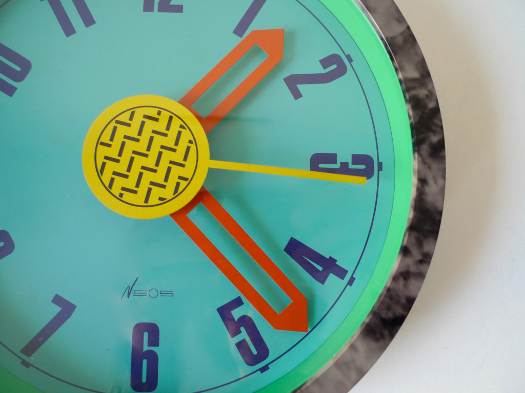 Postmodern Wall Clock by Du Pasquier & Sowden for Neos - Lorenz, 1988