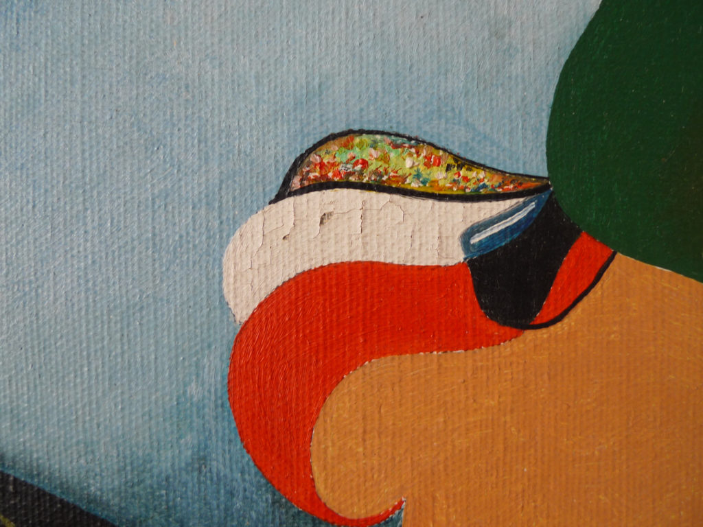 Oil on Canvas "Crazy Tuesday" by Herwig Van Holsbeeck, 1975