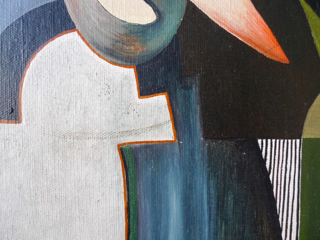 Oil on Canvas "Crazy Tuesday" by Herwig Van Holsbeeck, 1975