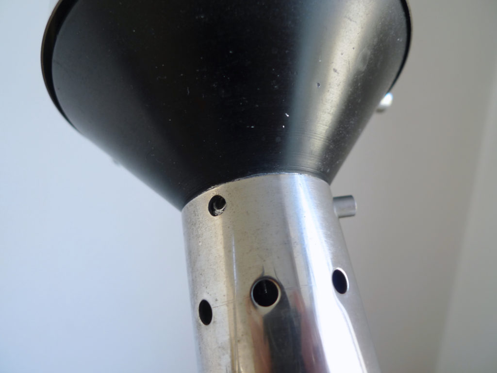 Mid-Century Italian Chrome & Marble Desk Lamp, 1960s