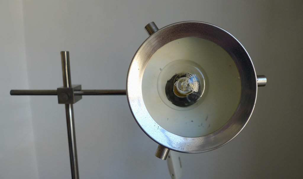 Mid-Century Italian Chrome & Marble Desk Lamp, 1960s