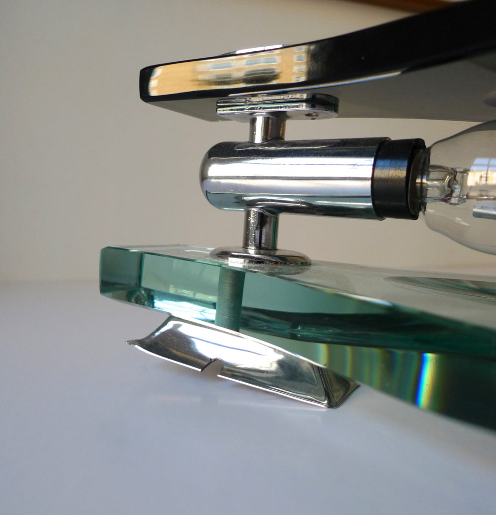 Mid-Century Max Ingrand Glass Sconces by Fontana Arte, c.1970s