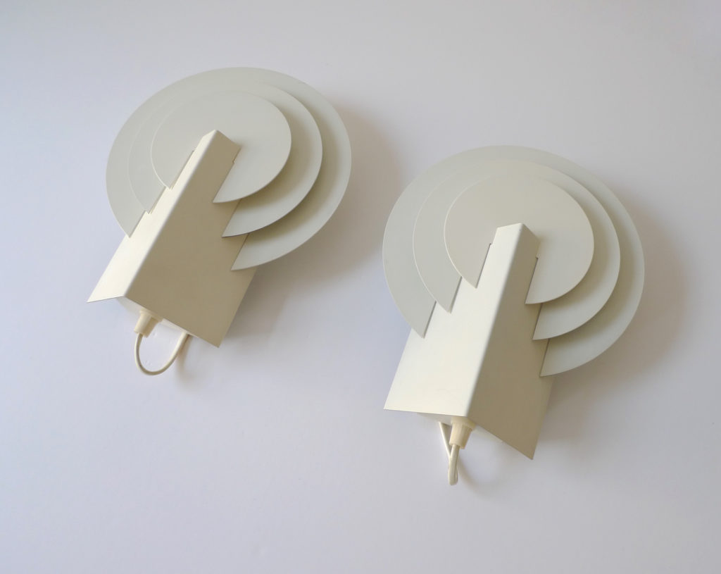 Danish Mid-Century Lyskaer Belysning Wall Sconces, c.1970s