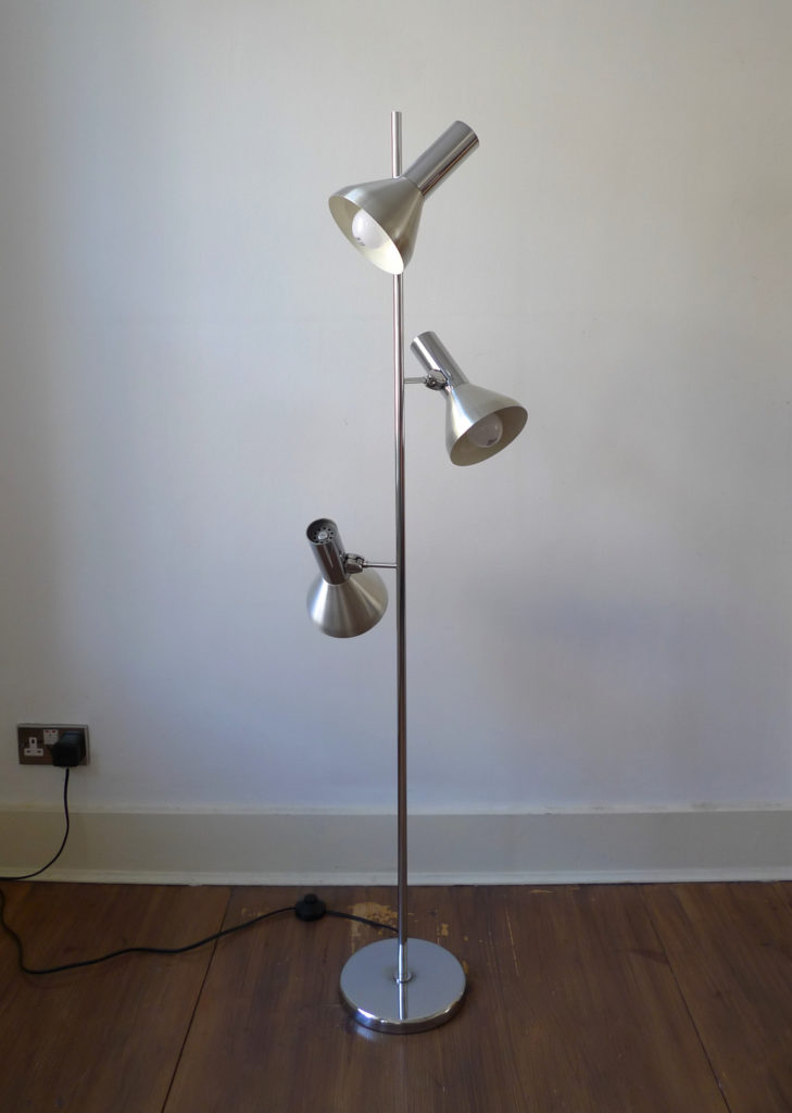 Mid-Century Triple Spot Standard Floor Lamp, c. 1970s