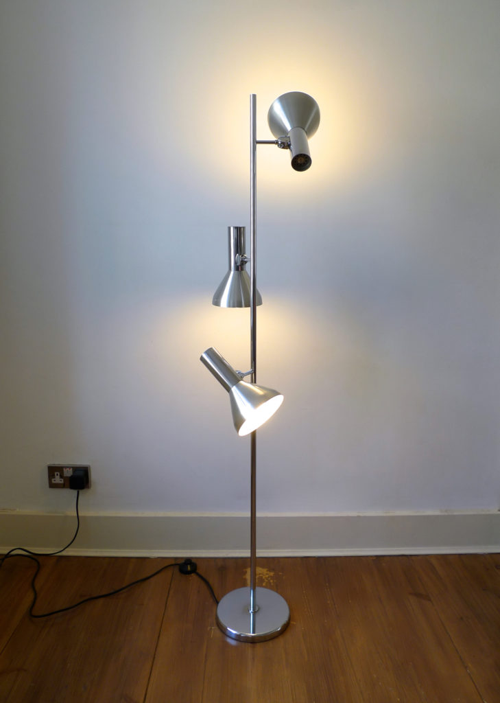 Mid-Century Triple Spot Standard Floor Lamp, c. 1970s