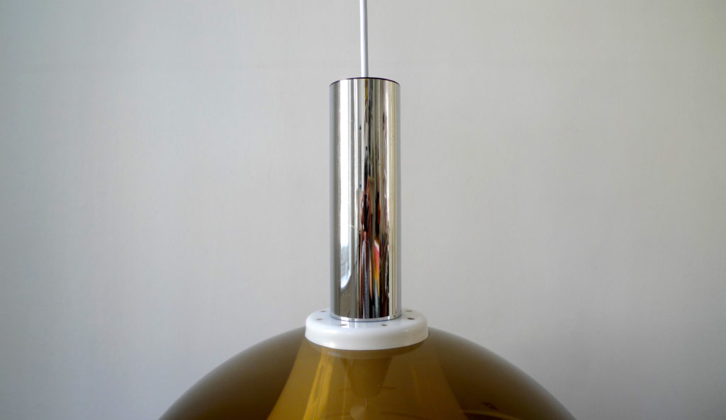 Space Age Pendant Light Attributed to Gino Sarfatti for Arteluce, Italy, 1960s