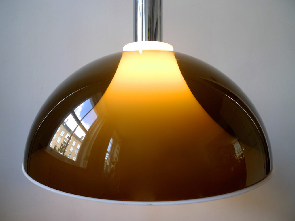 Space Age Pendant Light Attributed to Gino Sarfatti for Arteluce, Italy, 1960s