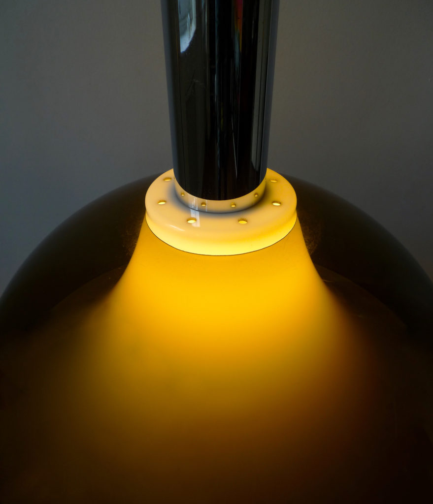 Space Age Pendant Light Attributed to Gino Sarfatti for Arteluce, Italy, 1960s