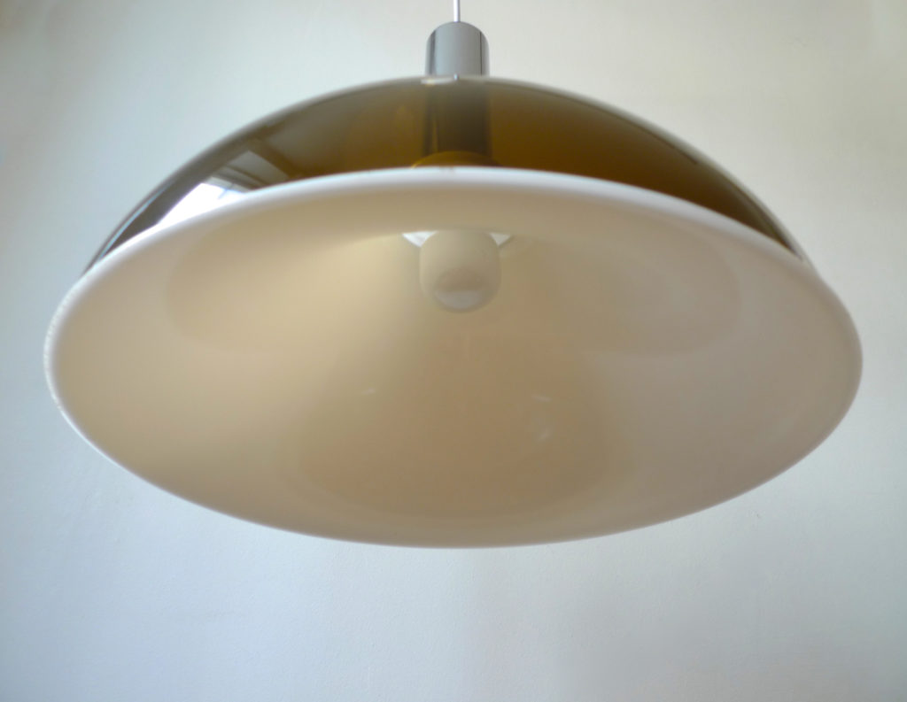 Space Age Pendant Light Attributed to Gino Sarfatti for Arteluce, Italy, 1960s