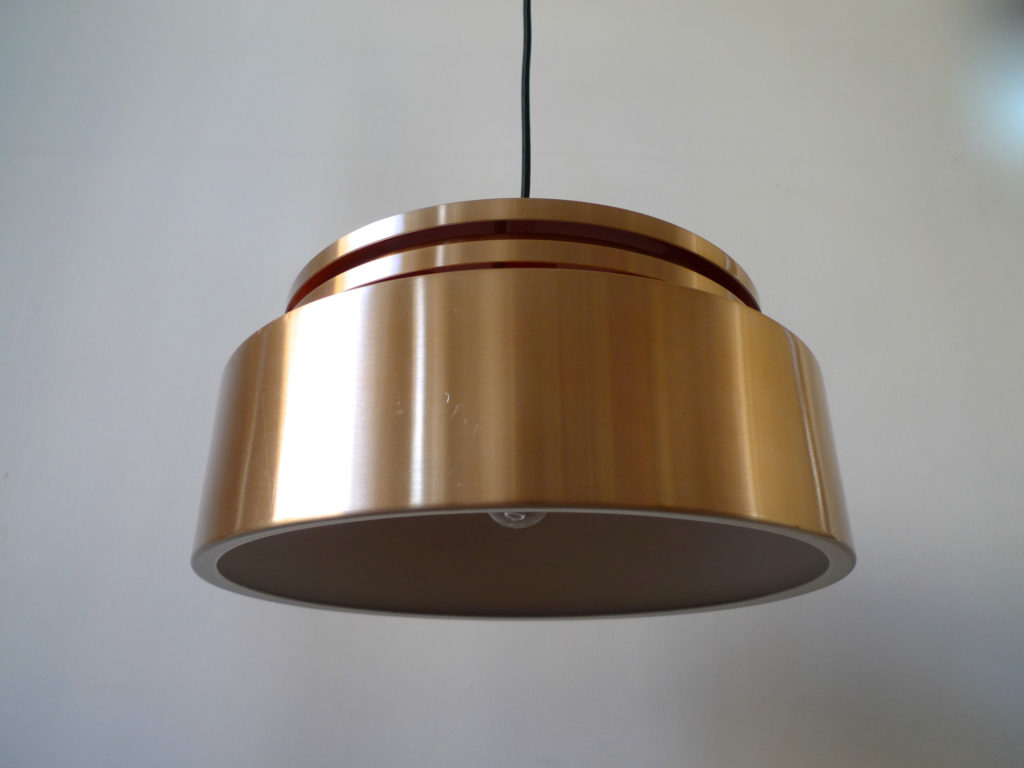 Danish Mid-Century Copper Ceiling Pendant Light, 1960s