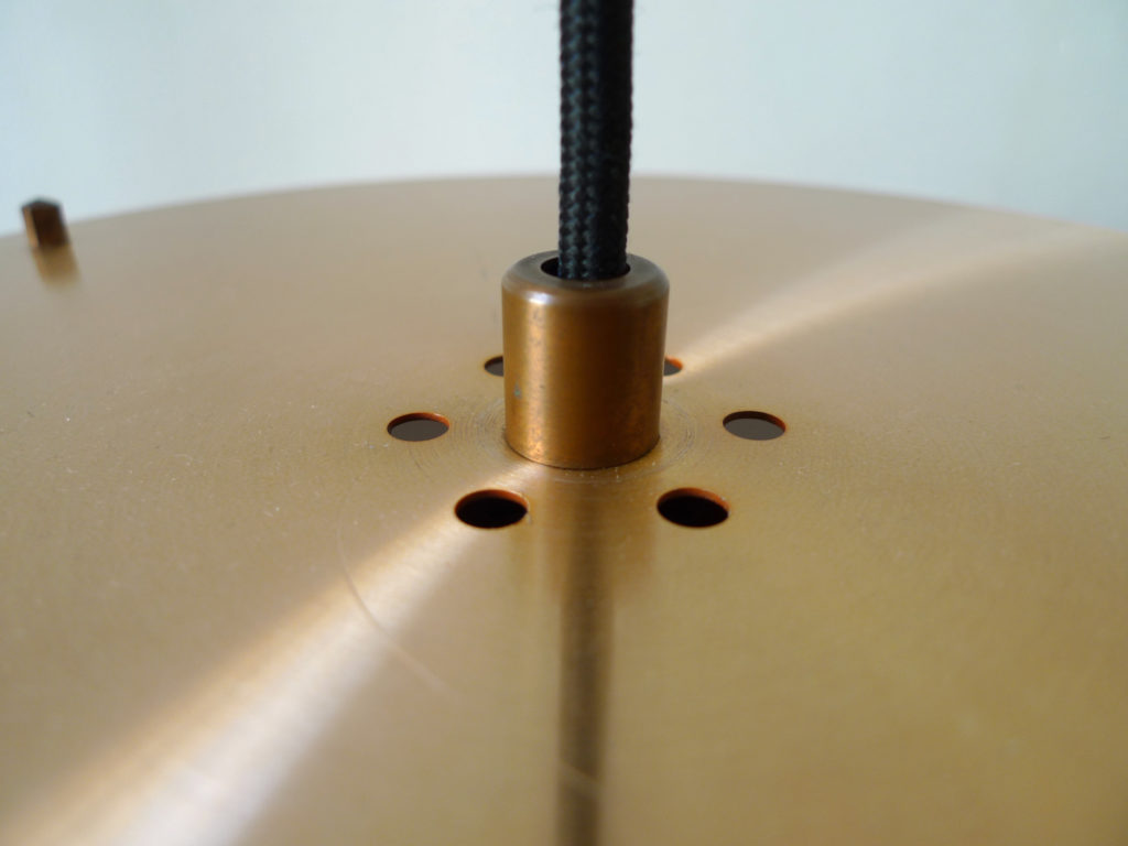 Danish Mid-Century Copper Ceiling Pendant Light, 1960s