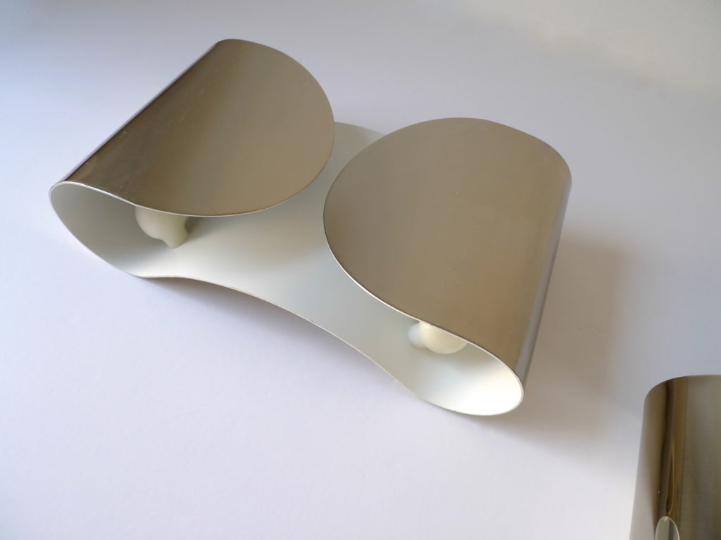Pair of Tobia Scarpa "Foglio" Sconces for Flos, Italy 1966