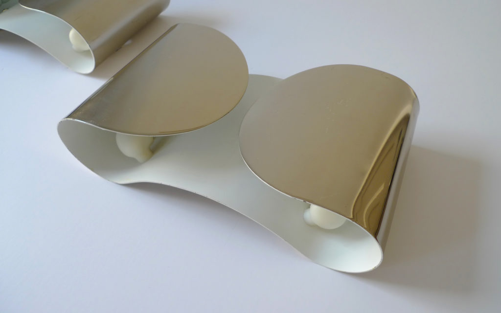 Pair of Tobia Scarpa "Foglio" Sconces for Flos, Italy 1966