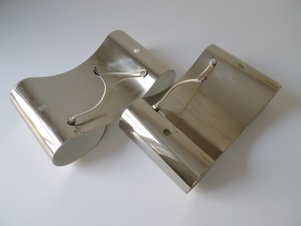 Pair of Tobia Scarpa "Foglio" Sconces for Flos, Italy 1966