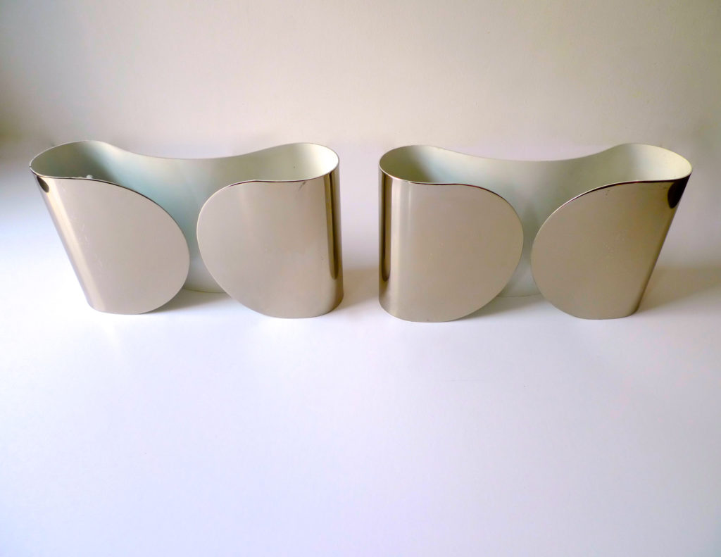 Pair of Tobia Scarpa "Foglio" Sconces for Flos, Italy 1966
