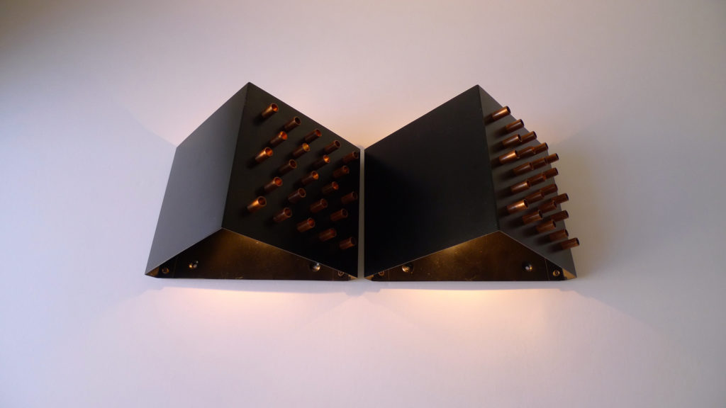 Pair of Space Age "Clair-Obscur" Wall Lights by RAAK Amsterdam, 1960s