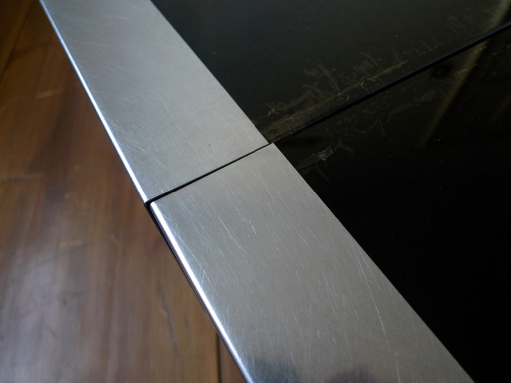 Rare Vintage Willy Rizzo Extendable Coffee Table Dry Bar for Cidue, Italy 1975