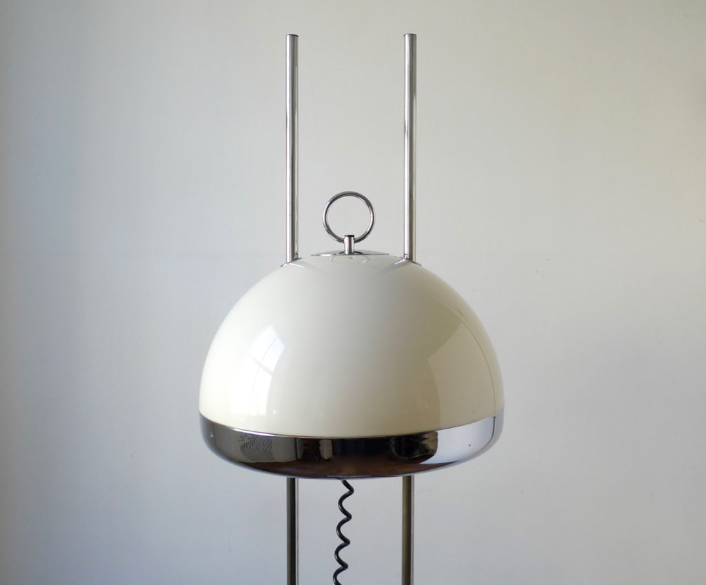 Stunning Italian Adjustable Space Age Mushroom Standard Floor Lamp, c. 1960s