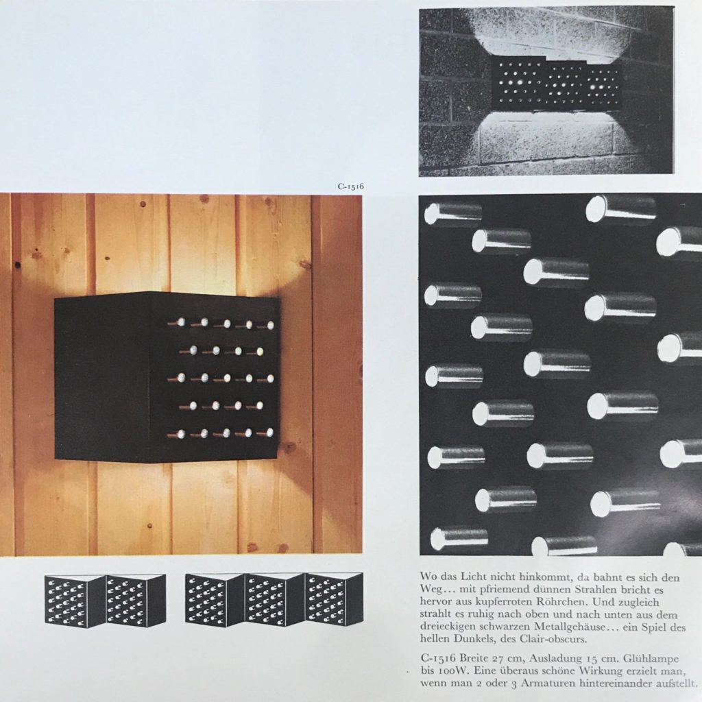 Pair of Space Age "Clair-Obscur" Wall Lights by RAAK Amsterdam, 1960s
