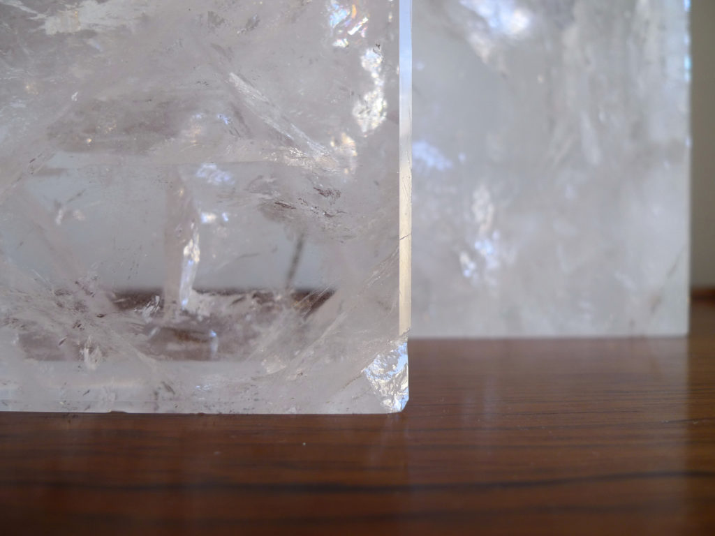 Pair Of Vintage French Rock Crystal Table Lamps
