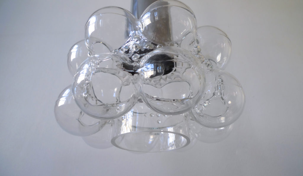 Mid-Century Tynell & Gantenbrink “Bubble Glass” Pendant For Limburg Glashütte, 1960s