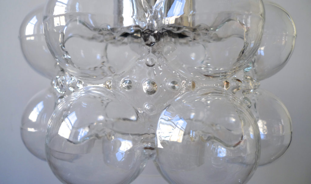 Mid-Century Tynell & Gantenbrink “Bubble Glass” Pendant For Limburg Glashütte, 1960s