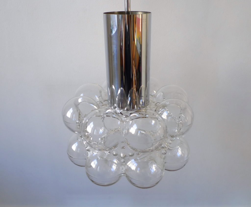 Mid-Century Tynell & Gantenbrink “Bubble Glass” Pendant For Limburg Glashütte, 1960s