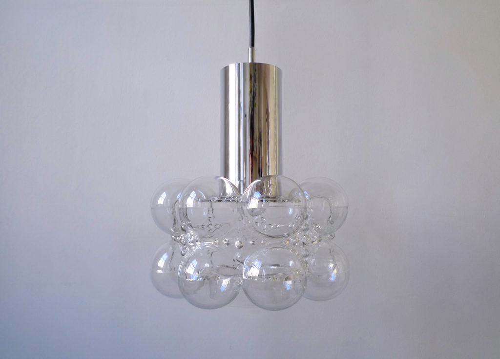 Mid-Century Tynell & Gantenbrink “Bubble Glass” Pendant For Limburg Glashütte, 1960s