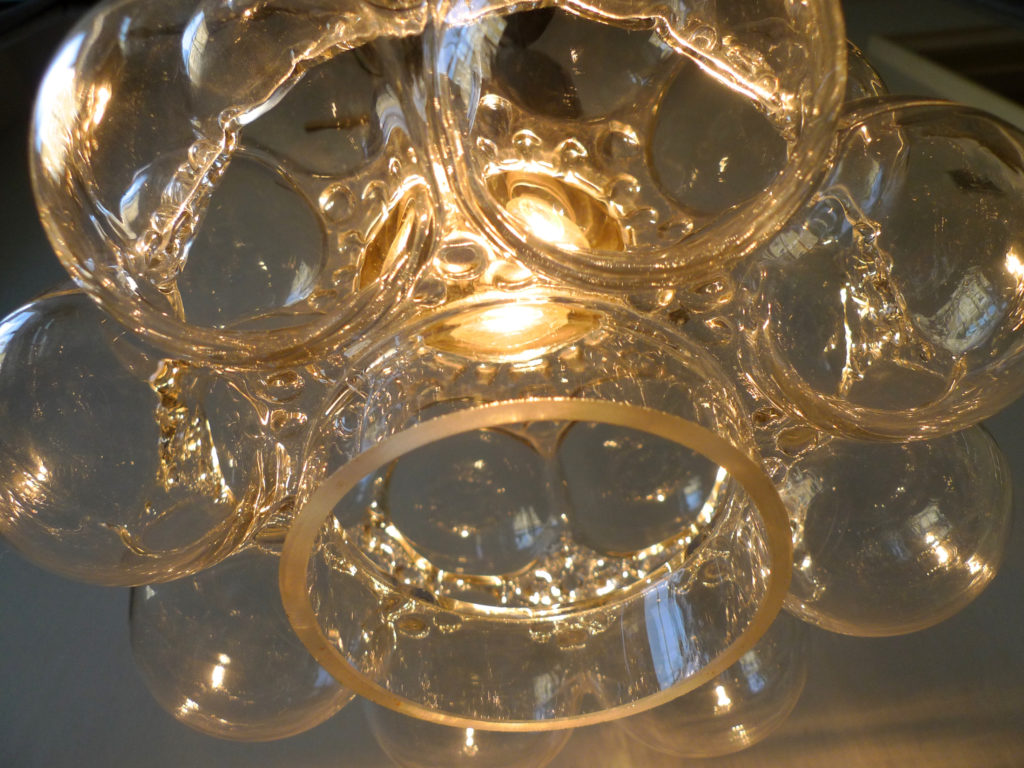 Mid-Century Tynell & Gantenbrink “Bubble Glass” Pendant For Limburg Glashütte, 1960s