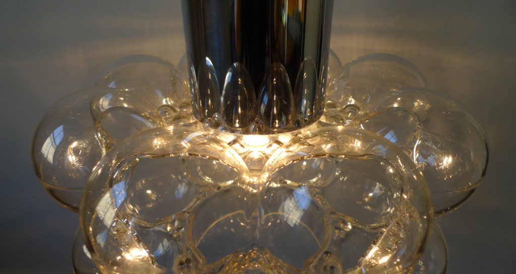 Mid-Century Tynell & Gantenbrink “Bubble Glass” Pendant For Limburg Glashütte, 1960s