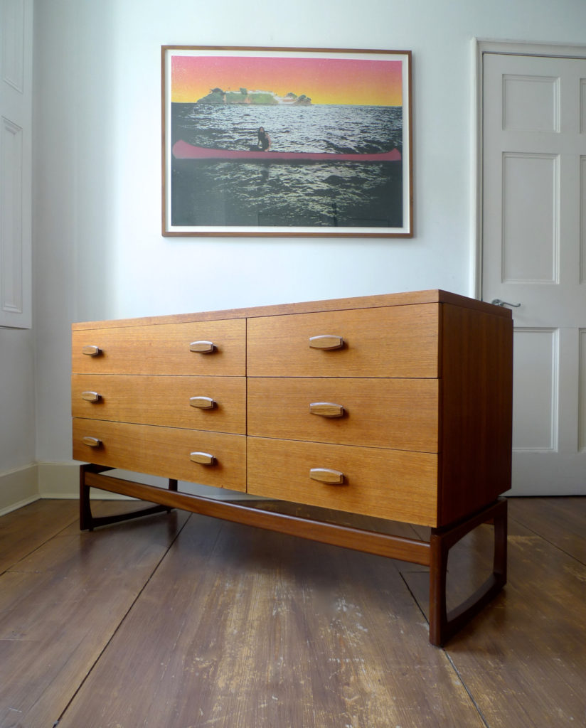Mid Century G-Plan Quadrille Sideboard Chest of Drawers, c.1965