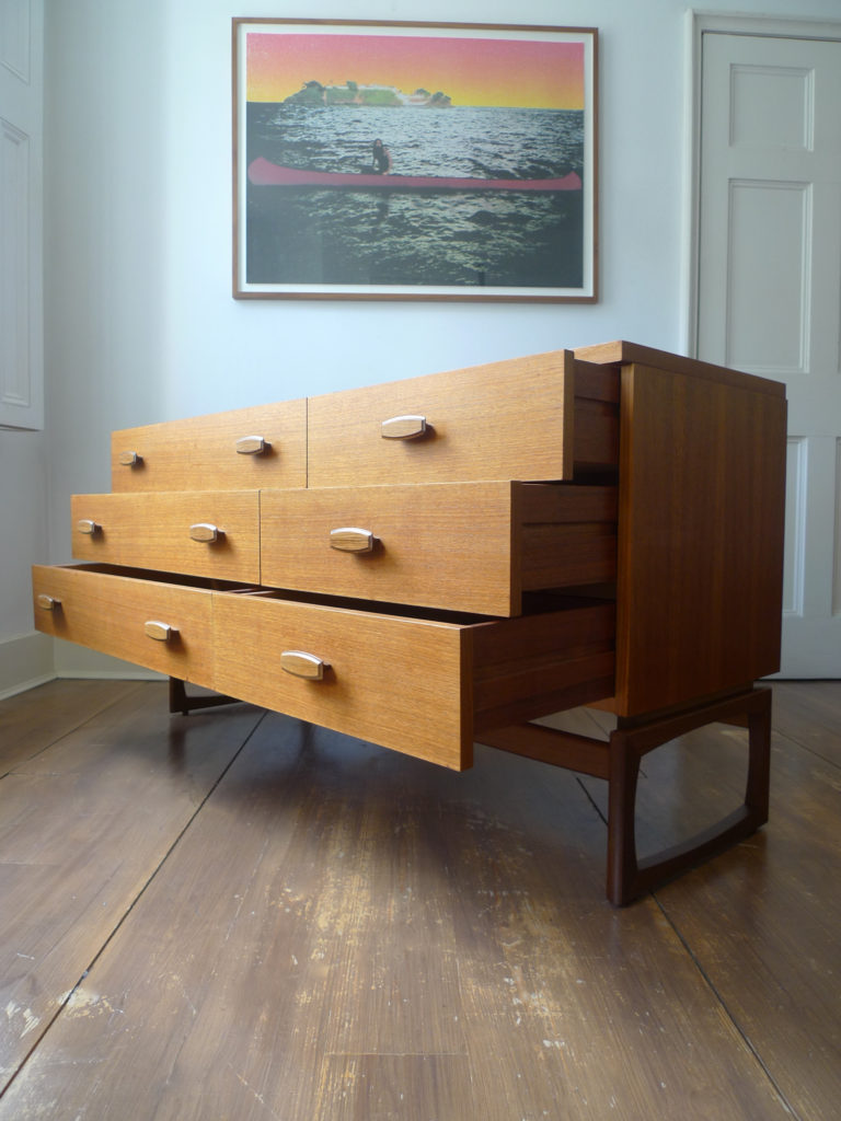 Mid Century G-Plan Quadrille Sideboard Chest of Drawers, c.1965