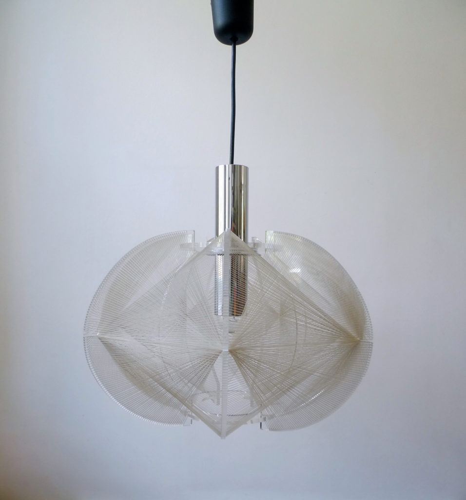 Mid-Century Paul Secon Pendant Ceiling Light by Sompex, c.1960s