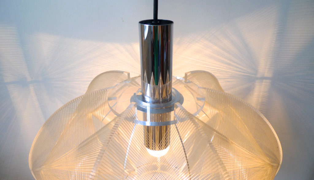 Mid-Century Paul Secon Pendant Ceiling Light by Sompex, c.1960s