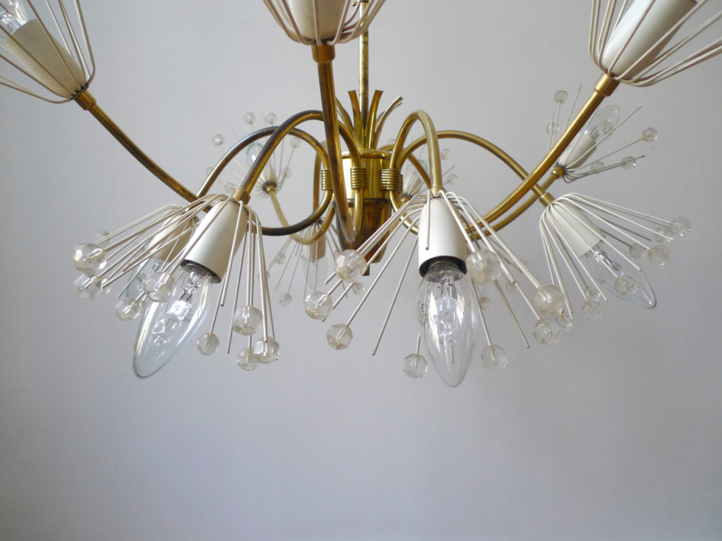 Mid-Century Emil Stejnar "Pusteblume" Chandelier for Rupert Nikoll 1950s