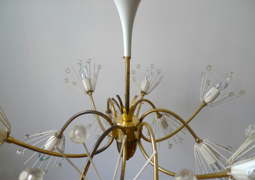Mid-Century Emil Stejnar "Pusteblume" Chandelier for Rupert Nikoll 1950s