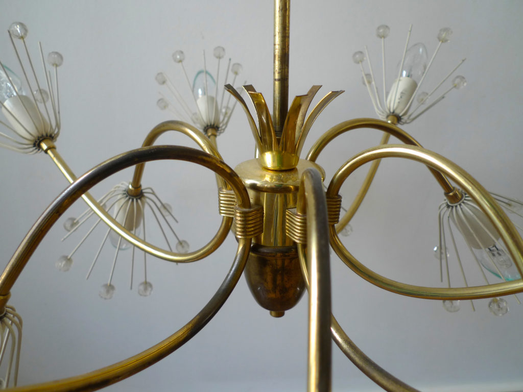 Mid-Century Emil Stejnar "Pusteblume" Chandelier for Rupert Nikoll 1950s