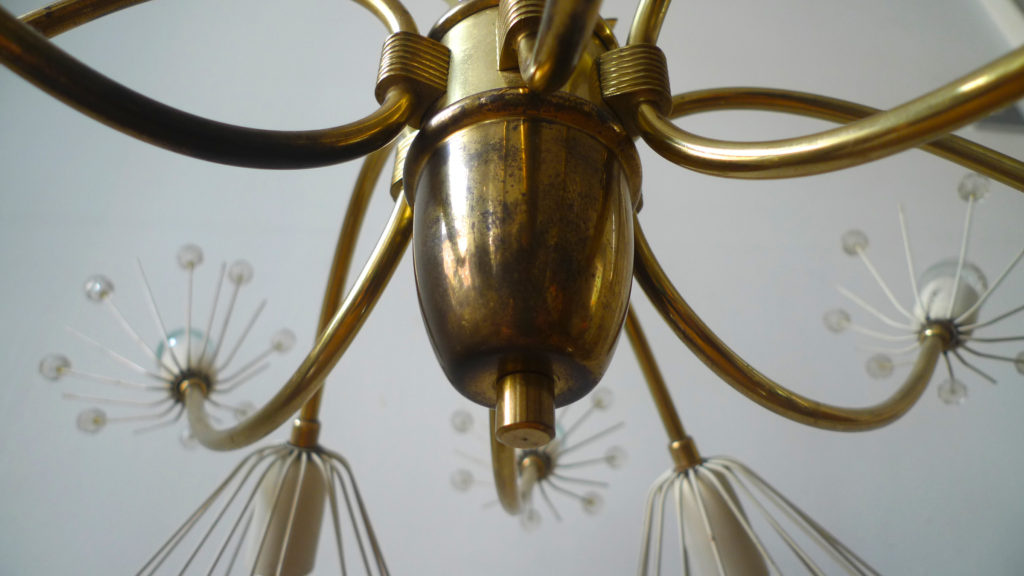 Mid-Century Emil Stejnar "Pusteblume" Chandelier for Rupert Nikoll 1950s